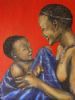 "Nofanezile - Ndebele girl and baby"