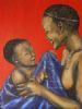 "Nofanezile - Ndebele girl and baby"