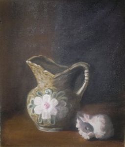 "Melk pot & skulpie"