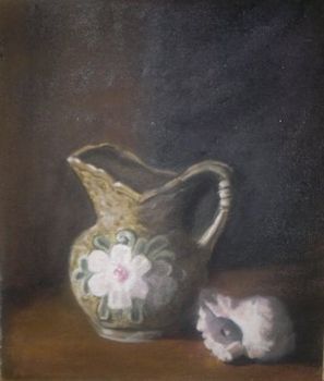 "Melk pot & skulpie"