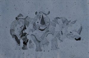 "Three Rhinos"
