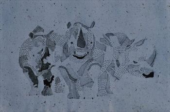 "Three Rhinos"