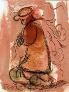 "Figure With Flowers"