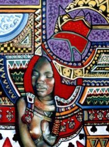 "Rainbow Woman print"