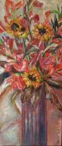 "White and red roses"