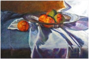 "Orange on Blue"