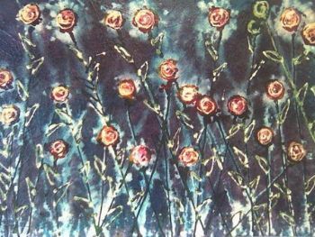 "Frozen rose garden"