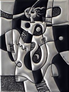 "Woman with Child 2 in Metal 1/1"