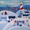 "Naive Seaside Village"