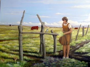 "Girl at Crossroads"