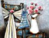 "Roses in Rustic Can "