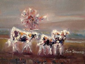 "Cattle with Windmill"