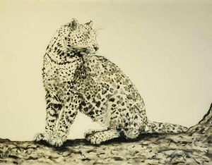 "Contemplating Leopard"