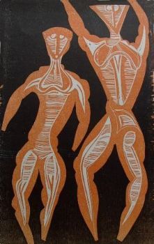 "Shaka relaxes with his concubines"
