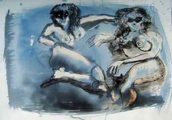 "Masked nude"