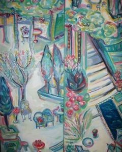 "Lazy Days in Lagos (Diptych)"