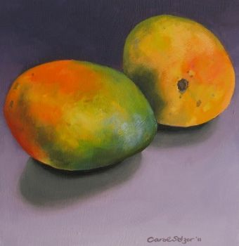 "Mangoes on Purple"