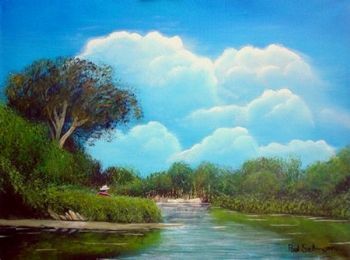 "Secluded River Bend"