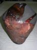 "Dark Raku Pot Large"