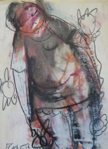 "Lady with Flowers"