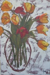 "Red and Yellow Tulips"