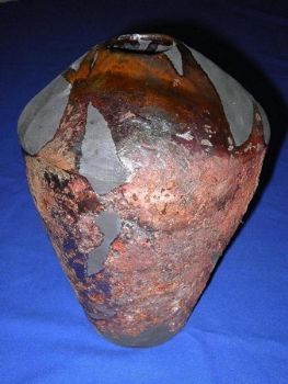 "Dark Raku Pot Small"