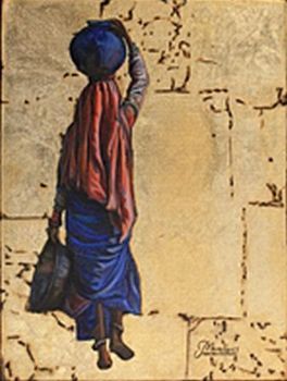 "Woman walking away"
