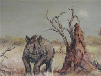 "Rhino at Ant Hill"