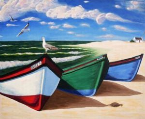 "Fishing boats at Arniston"