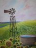 "Sunflowers and Windmill"