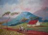 "Farm With Donkey Cart"