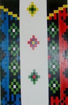 "African beaded flag"