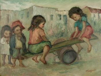 "Children on Seesaw"
