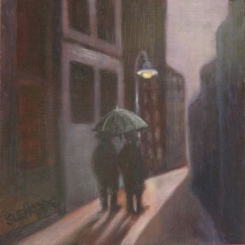 "Strolling in the rain"