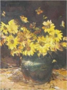 "Still Life Daisies"