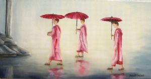 "Red Umbrellas"