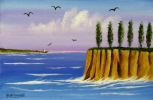 "Cliff Near Lighthouse"