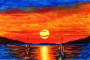 "Sailing at Sunset"