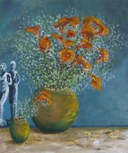 "Pot With Flowers"