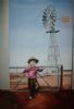 "Boy playing in Karoo"