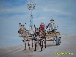 "Donkey cart"