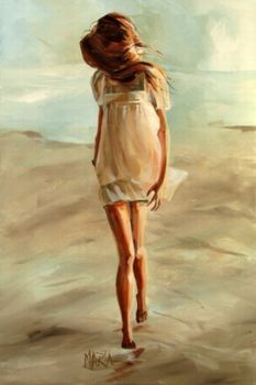 "Meisie op die strand"