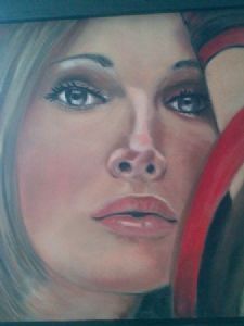 "Woman With Red Ribbon"