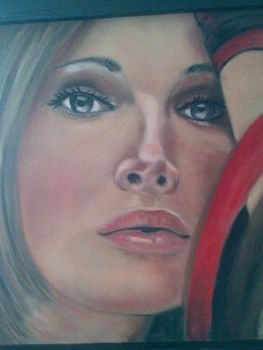 "Woman With Red Ribbon"