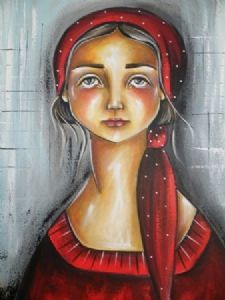 "Polka dot lady 2"
