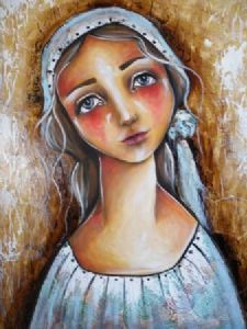 "Lady in blue"