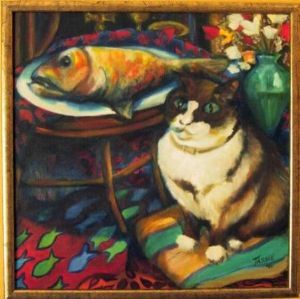 "Mog with Fish"