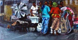 "Phone and Clothing Stall"