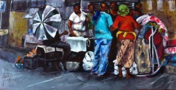 "Phone and Clothing Stall"