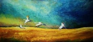 "Birds in Flight"